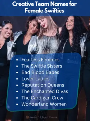 Creative Team Names for Female Swifties