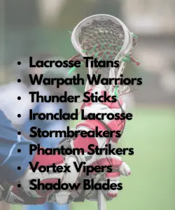 Best Lacrosse Team Names