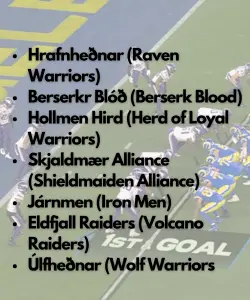 Old Norse Viking Team Names